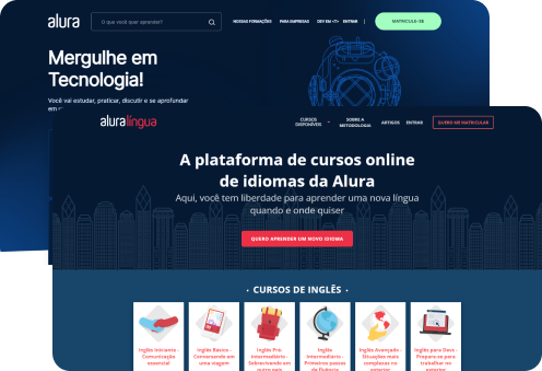 imagem das diversas plataformas onde é possível acessar os cursos da alura.